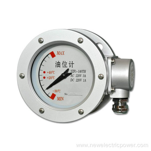 Pointer type oil level indicators with alarm function